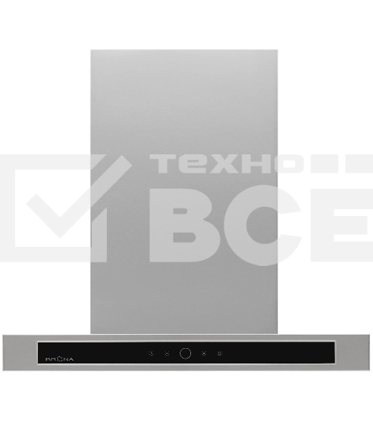 Вытяжка каминная KRONA Franziska 600 Inox S нержавеющая сталь, 59.5 см, 1300 куб. м/ч, 56 дБ