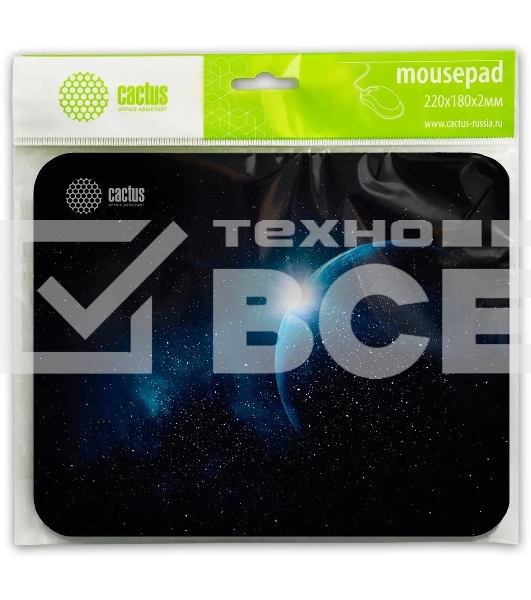 Коврик для мыши Cactus Space 220x180x2мм (CS-MPC-P04XS)