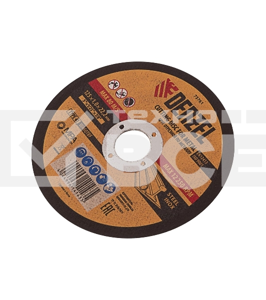 Круг отрезной по металлу Denzel WA60TBF 125х1.0х22.2мм 73761