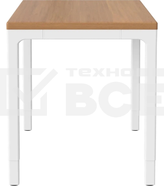 Стол для компьютера Cactus CS-ET-WWD столешница МДФ, белый дуб молочный каркас белый