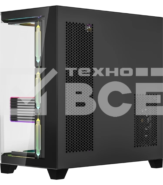 Компьютерный корпус AeroCool/Formula Crystal Z6 Floe черный без БП ATX 4x120mm 2xUSB3.0 1xUSB3.1 audio bott PSU