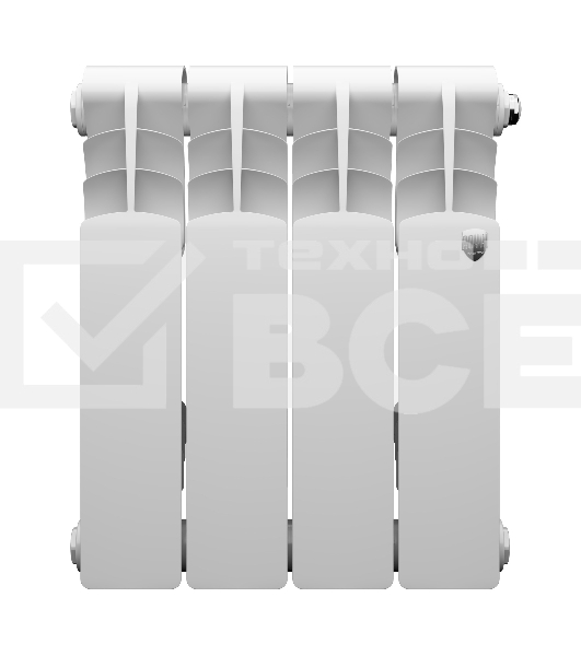 Радиатор биметаллический Royal Thermo Revolution B 350 - 4 секц.