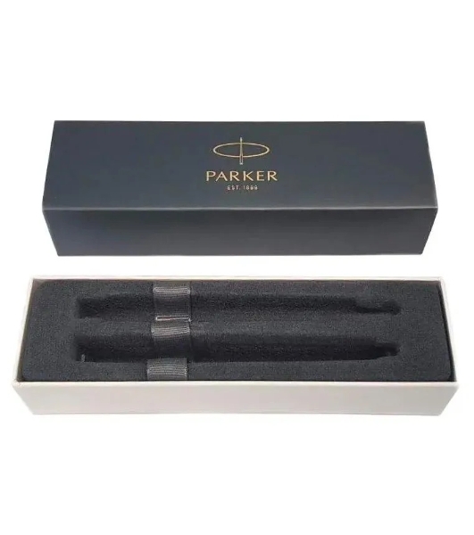 Набор ручек Parker IM Core FK221 CW2093216, Black GT, M, сталь нержавеющая, коробка подарочная, перьевая, ручка шариковая