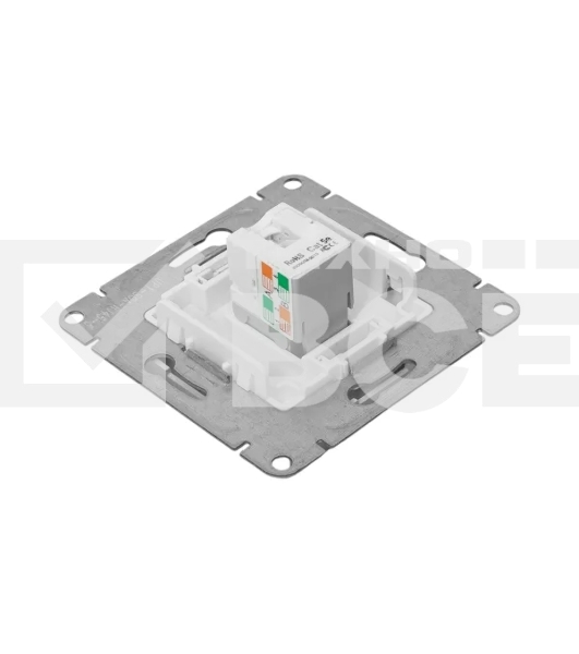 Механизм розетки RJ45 (cat5) EKF UP1-SOA-RJ45-5 алюминий Эпика
