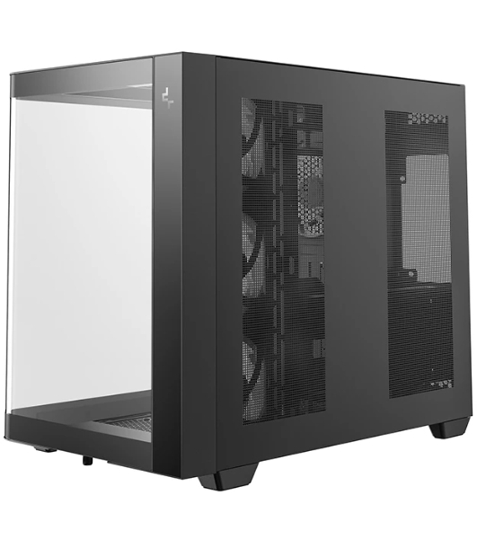Корпус DeepCool CG530U 4F Black, Midi-Tower, чёрный, 4 x 120 мм