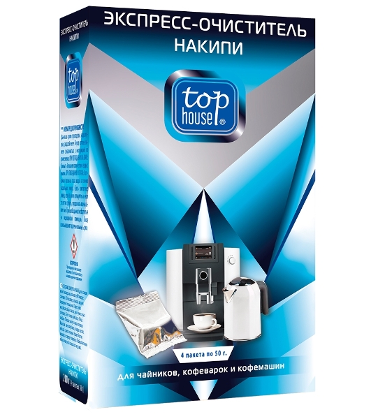 Экспресс-очиститель накипи для чайников, кофеварок и кофемашин, 4 шт. х 50 г. Удаляет накипь. Предотвращает образование коррозии в процессе использования. Разработан на основе органических безопасных компонентов. Не содержит агрессивных кислот и токсичных компонентов. Бережно относится к внутренним деталям приборов. Продлевает срок службы. Сокращает расход электроэнергии.