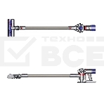 Пылесос вертикальный Dyson V8 Absolute оранжевый/серебристый, питание от аккумулятора, 115 Вт, уборка сухая, пылесборник 0.54 л, работа от АКБ max - 40 мин, фото2