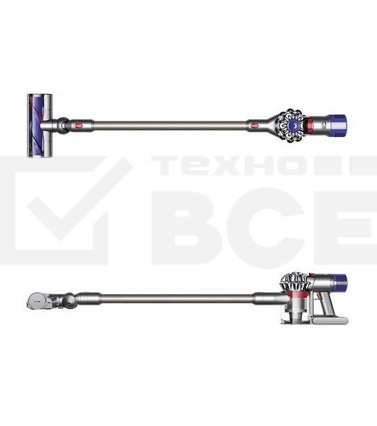 Пылесос вертикальный Dyson V8 Absolute оранжевый/серебристый, питание от аккумулятора, 115 Вт, уборка сухая, пылесборник 0.54 л, работа от АКБ max - 40 мин