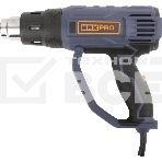 Фен технический MAX-PRO MPHG2001 2000 Вт, 60/350/600°C, 500 л/мин, 0,76 кг, резиновый кабель, резиновые вставки, кор., фото7