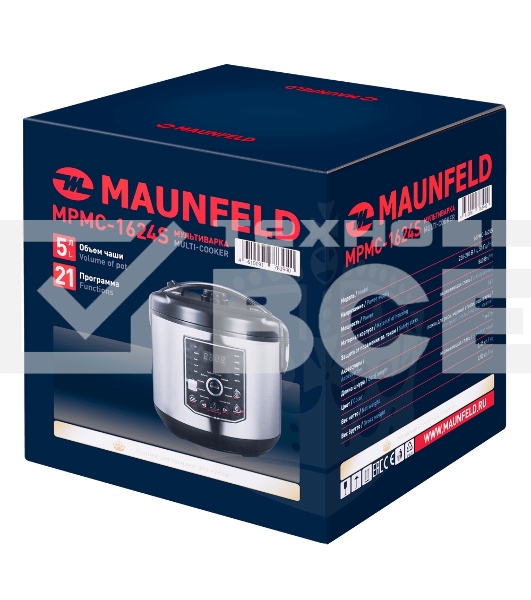 Мультиварка Maunfeld MPMC-1624S