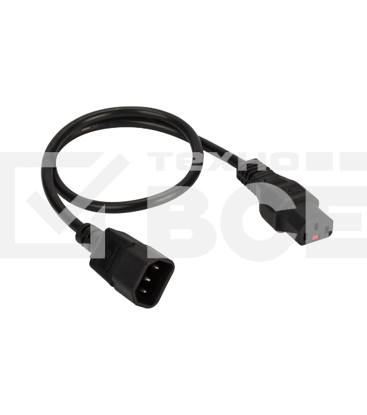 Шнур питания Lanmaster LAN-PP13L/14-5.0-BK C13-С14 проводник.:3x0.75мм2 5м 220В 10А черный