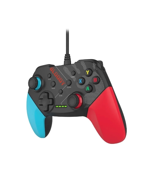 Геймпад A4Tech Bloody GP30 Sports черный/синий USB виброотдача обратная связь