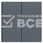 Выключатель двухклавишный без нейтрали Aqara Smart Wall Switch H1 EU (WS-EUK02 graphite) , фото 1
