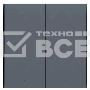 Выключатель двухклавишный без нейтрали Aqara Smart Wall Switch H1 EU (WS-EUK02 graphite) 