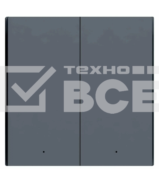 Выключатель двухклавишный без нейтрали Aqara Smart Wall Switch H1 EU (WS-EUK02 graphite) 