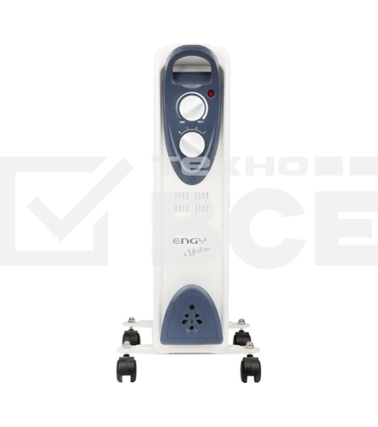 Масляный обогреватель ENGY EN-2211 Modern (11 секций) белый, 2500 Вт, 25 м2, термостат