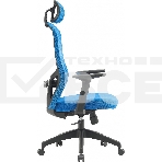 Кресло компьютерное Cactus CS-MC515-BL темно-синий, сиденье темно-синий, сетка/ткань, с подголов. крестов. пластик, пластик черный, фото10