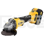 Угловая шлифовальная машина аккумуляторная Deli DC601 (2АКБ*4А·ч + ЗУ, 20В, 115мм, М14, 3500/6000/8500об/мин, сумка), фото 1