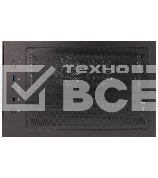 Компьютерный корпус 1STPLAYER MIKU Mi7-A ARGB Black, ATX, 3x120мм ARGB fans