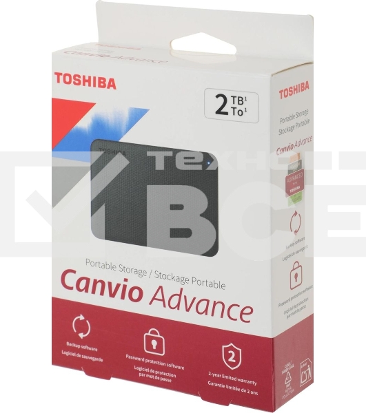 Жесткий диск Toshiba USB 3.0 2Tb HDTCA20EK3AA Canvio Advance 2.5