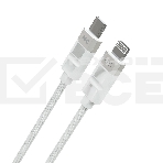 Дата-кабель MORE CHOICE (4620202555045) K87ia USB 3.0A PD 27W для Lightning ng 8-pin Type-C - 1м, белый, фото3