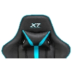 Кресло игровое A4Tech X7 GG-1200 черный/голубой искусственная кожа крестовина пластик, фото12