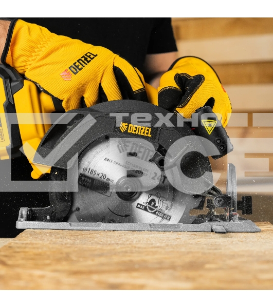 Пила циркулярная аккумуляторная бесщет. Denzel CCSH-BL-20-185, 185 мм, Li-Ion, 20 В