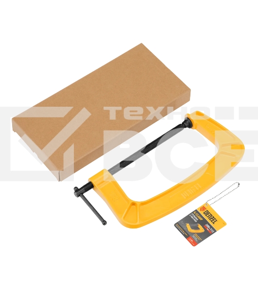 Струбцина Denzel G-образная, усиленная, 200 мм