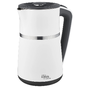 Чайник электрический Oasis K-4SPW белый+черный 1.7 л 2200 Вт