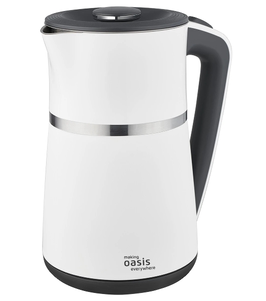Чайник электрический Oasis K-4SPW белый+черный 1.7 л 2200 Вт