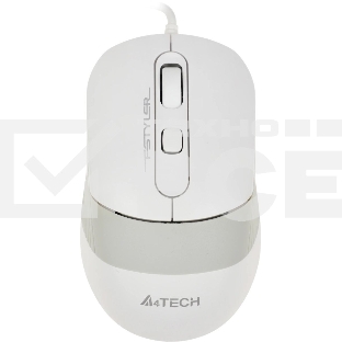 Мышь проводная A4Tech Fstyler FM10 белый/серый, 1600 dpi, USB, кнопки - 4