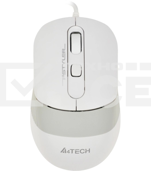 Мышь проводная A4Tech Fstyler FM10 белый/серый, 1600 dpi, USB, кнопки - 4