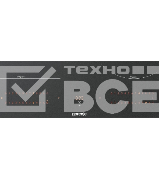 Варочная панель Gorenje, 60 см, индукция, 4 зоны нагрева, слайдерное управление, таймер, функция Bridge, функция PowerBoost, автопрограммы, автоопределение посуды, StableHeat, Wi-Fi, защита от детей, черный