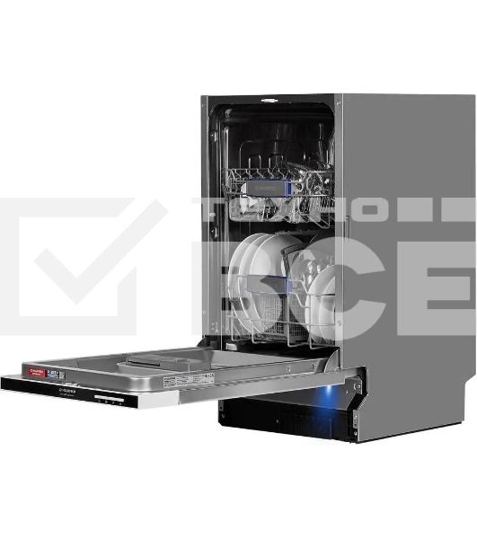 Встраиваемая посудомоечная машина Maunfeld MLP-082D Light Beam, серебристый, 44.8 см, 9 компл., 49 дБ, класс A++