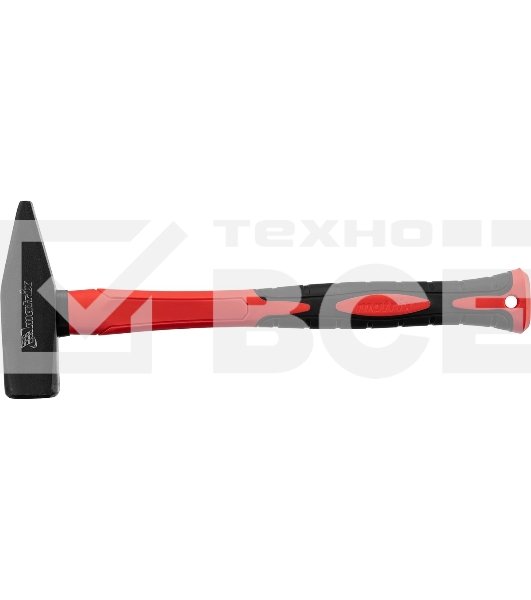 Молоток слесарный Matrix ''optimal'' 1000 г, фибергласовая обрезиненная рукоятка, квадратный боек