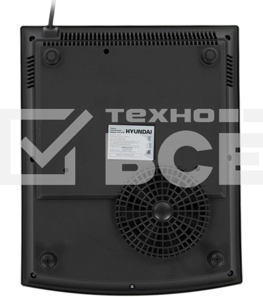 Плита настольная электрическая Hyundai HYC-0102 серебристый/черный стеклокерамика