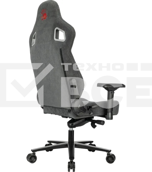 Кресло игровое A4Tech Bloody GC-660 серый искусственная замша