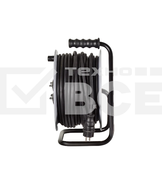 Удлинитель силовой Ресанта СУ-3х2,5КГ-50/3 (61/118/10) 2x1.0 кв.мм 4 розет. 40 м ПВС катушка серый