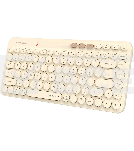 Клавиатура A4Tech Fstyler FBK36C AS беспроводная, USB, Bluetooth/Радиоканал, бежевый
