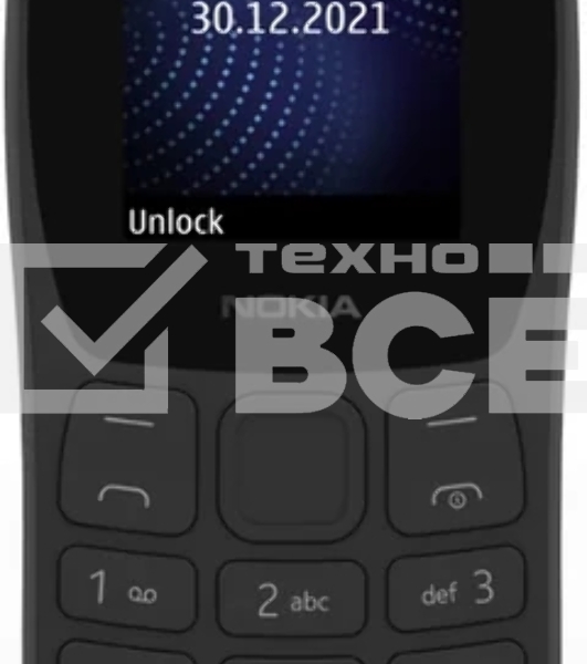 Мобильный телефон NOKIA 105 TA-1416 DS EAC2+ 4/4Mb черный