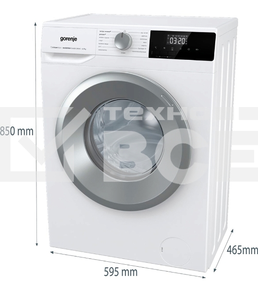 Стиральная машина Gorenje W2NHPI72SCS белый загр. фронтальная макс.: 7 кг 1200об/мин класс: А