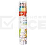 Карандаши цветные Deli EC112-12 Enovation трехгран. пластик 12цв. карт.тубус (12шт), фото2