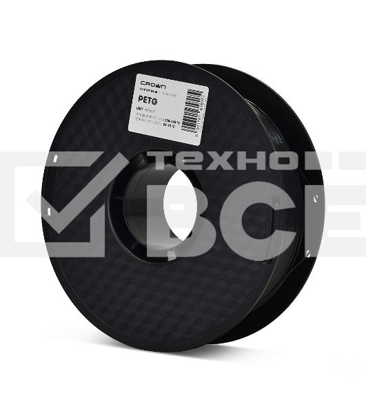 Филамент Crown Micro CM-FILPETG016B PETG 1.75 1кг черный
