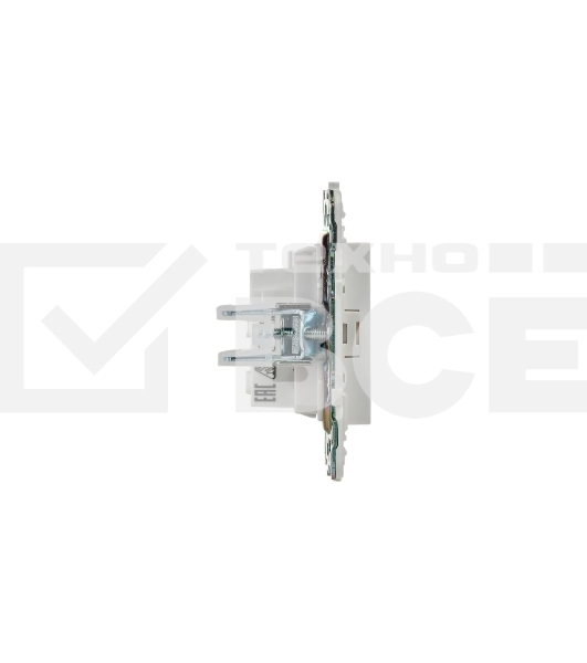 Розетка SKANDY 10А без заземл. без защ. шторок SK-R02W арктич. бел. IEK SK-R10-10-K01