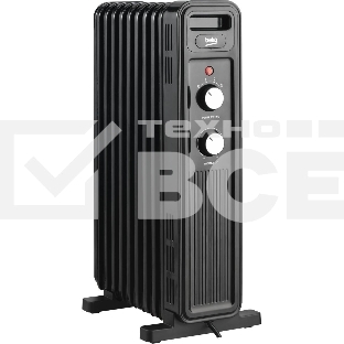 Радиатор масляный Beko Winter Range RHO 6320 B черный, 2000 Вт, 20 м2, термостат