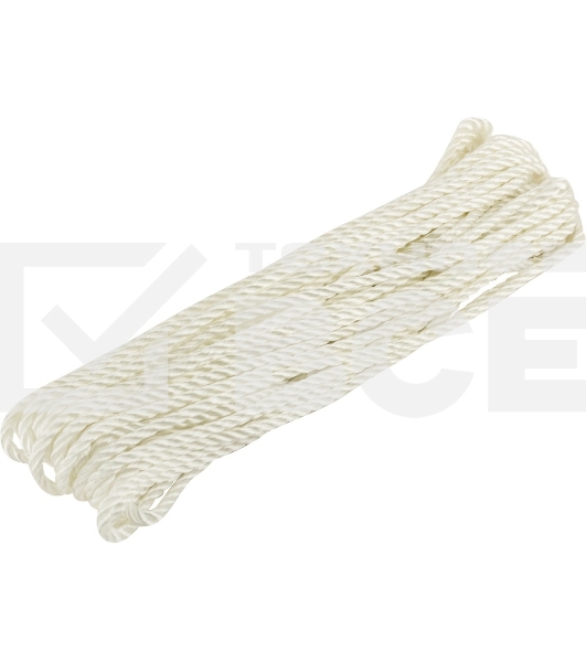 Веревка крученая капроновая Fit 68375 5 мм х 20 м, р/н= 270 кгс