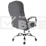 Кресло руководителя Бюрократ T-9950SL Fabric серый Alfa 44, крестовина металл хром, фото15