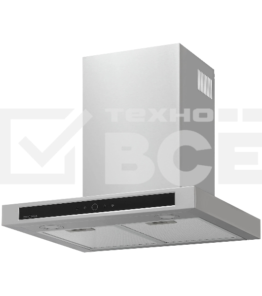 Вытяжка каминная KRONA Franziska 600 Inox S нержавеющая сталь, 59.5 см, 1300 куб. м/ч, 56 дБ