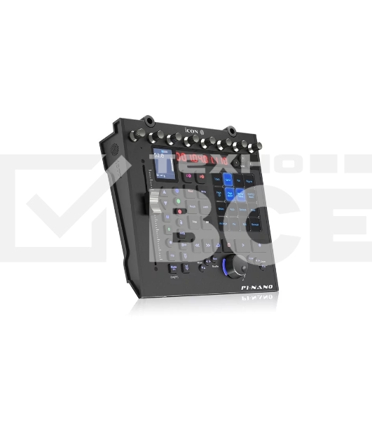 Контроллер MIDI [110205A2016] Icon [P1 Nano] Компактный однофейдерный DAW контроллер,, 4-х дюймовый сенсорный дисплей, 8 двухфункциональных энкодеров, 12-сегментный светодиодный дисплей SMPTE, beat clock, Jog Wheel, функциональные кнопки, USB-C