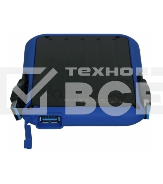 Внешний HDD 2.5' Silicon Power Armor A66, 2TB, USB 3.2 Gen 1 Type-A, 5400 rpm, черно-синий